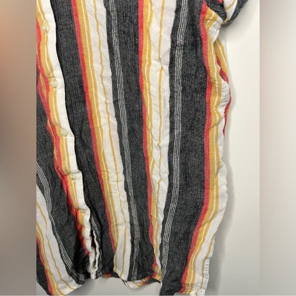 BDG - Multicolored Striped Button Down Shirt - Size XS - Picture 6 of 8